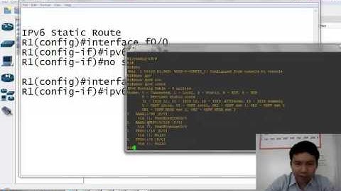 วิธีการ Config  Static Route บน IPv6 โดย Mr.Jodoi