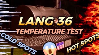 Lang 36 Smoker  Cooking Chamber Temperature Tests