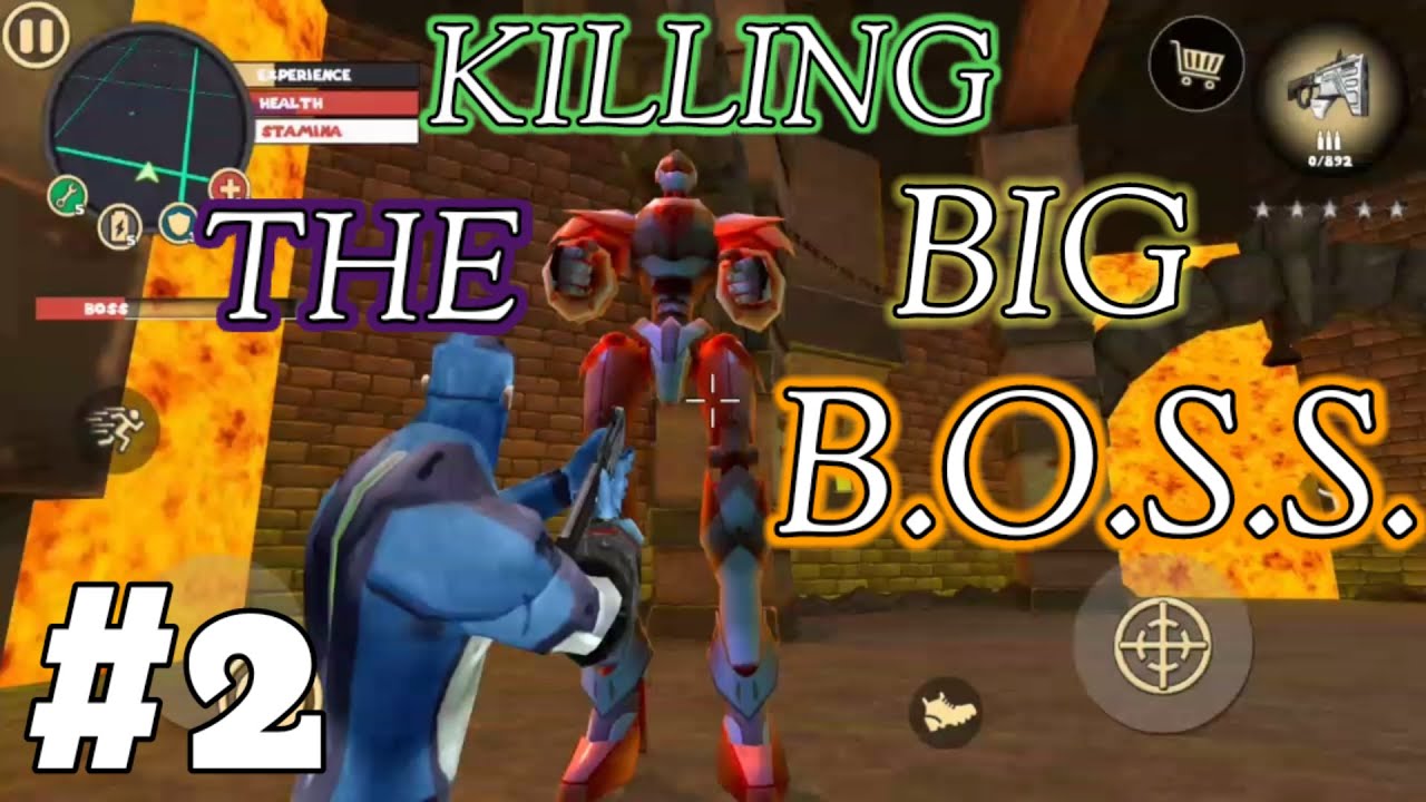 BATTLE WITH ZOMBIES AND BIG BOSS IN ROPE HERO VICE TOWN #2