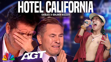 All the judges cry hysterically | When they heard the song Hotel California with Extraordinary voice