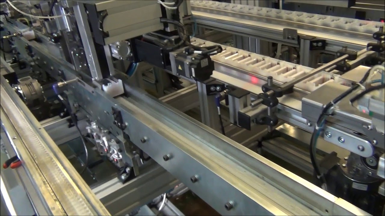 Assembly line producing ballasts for gas discharge lamps YouTube