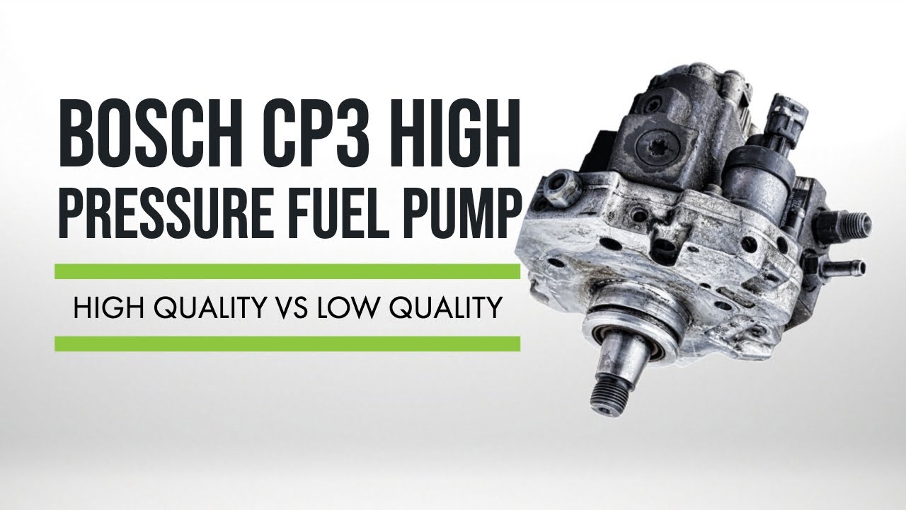 Pumps High Quality Vs Low Quality Core Bosch Cp3 High Pressure