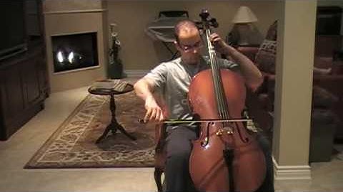 One Octave G Major Scale   Whole Notes   Cello