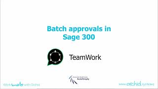 Celebrity TeamWork Demo 3-1: GL Batch Approval Net Worth