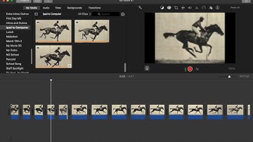 Stop Motion Editing in Imovie