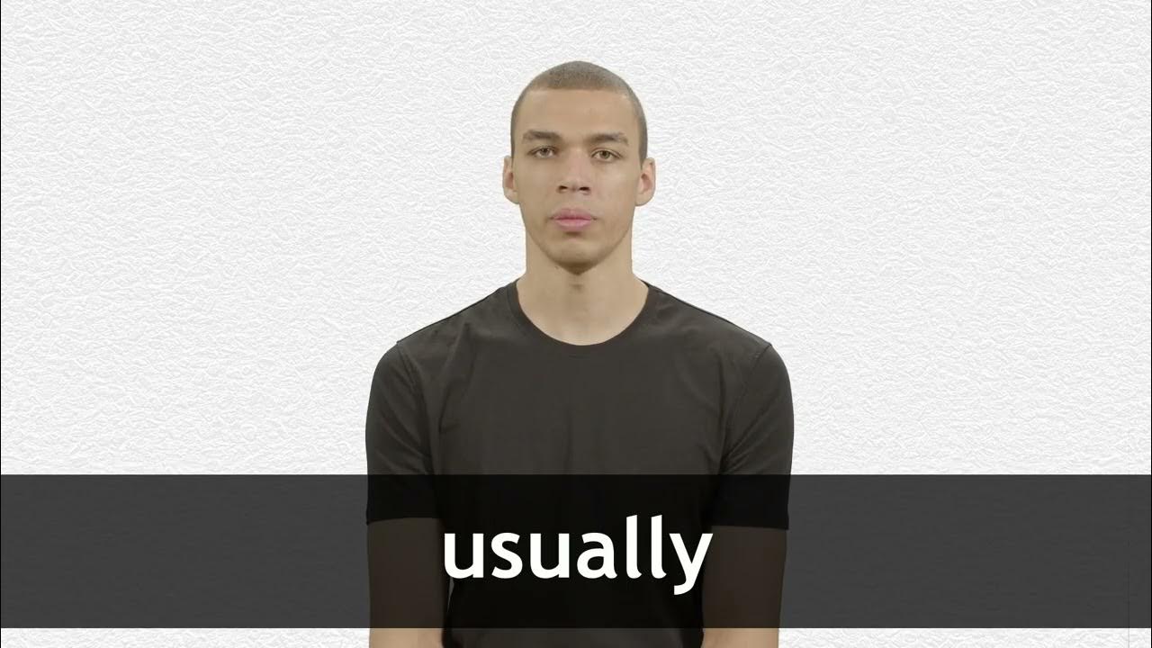 How to pronounce USUALLY in American English YouTube