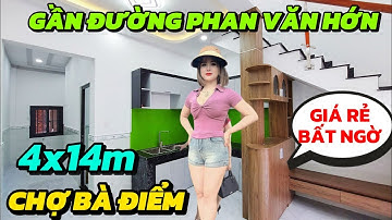 ĐẸP+: RỘNG +RẺ Chỉ 1tỷ.. Gần đường Phan Văn Hớn, chợ đầu mối Hóc Môn ,Chợ Bà Điểm #nhahocmon