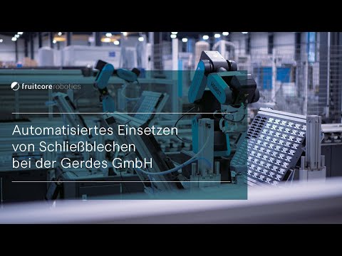 fruitcore robotics - Automatisiertes Einsetzen von Schließblechen bei der Gerdes GmbH - video from Fruitcore Robotics