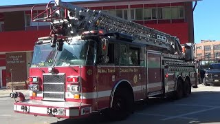 Chicago Fire Department Aerial Tower 10 (Spare) Responding