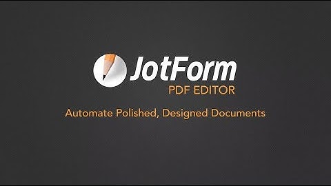Jotform PDF Editor
