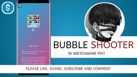 BUBBLE SHOOTER GAME IN SKETCHWARE PRO