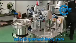 Test tube eye drop bottle filling capping machine