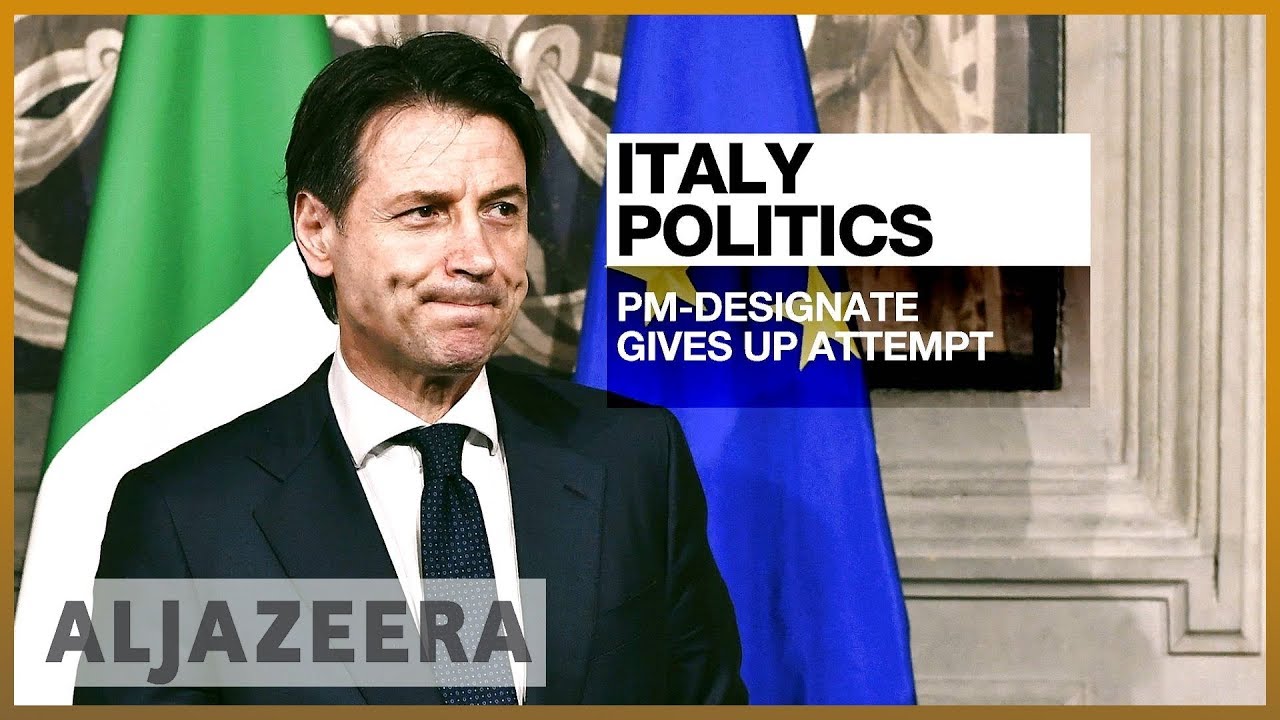 🇮🇹 تفاقم الأزمة في إيطاليا مع فشل رئيس الوزراء المكلف في تشكيل الحكومة | الجزيرة الإنجليزية