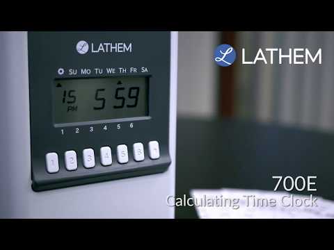 Lathem 700E Calculating Time Clock