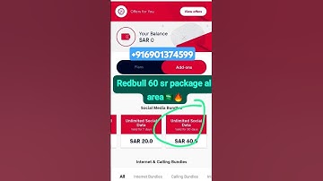 Redbull 60 Riyal package Unlimited internet 1 months #redbull #redbull60sr