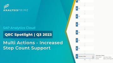 Multi Actions – Increased Step Count Support