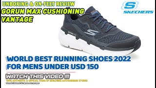 Unboxing & review on feet SKECHERS GORUN MAX CUSHIONING VANTAGE BEST RUNNING SHOES (100% ORIGINAL)