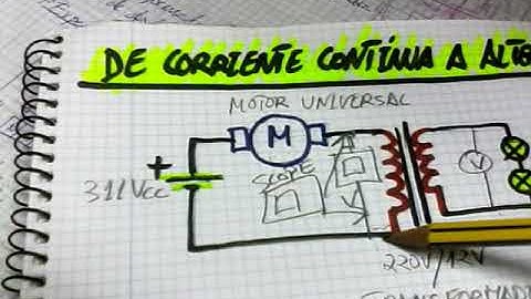 De corriente continua a alterna.