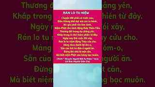 Rán Lo Tu Niệm - Lời Đức Huỳnh Giáo Chủ , , , ,