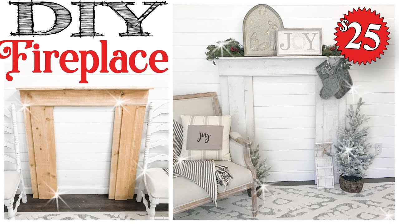 DIY Fireplace in a DAY! 🎄 DIY CHRISTMAS HOME DECOR!