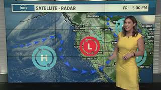 California Weather | Expect isolated showers and storms into the weekend