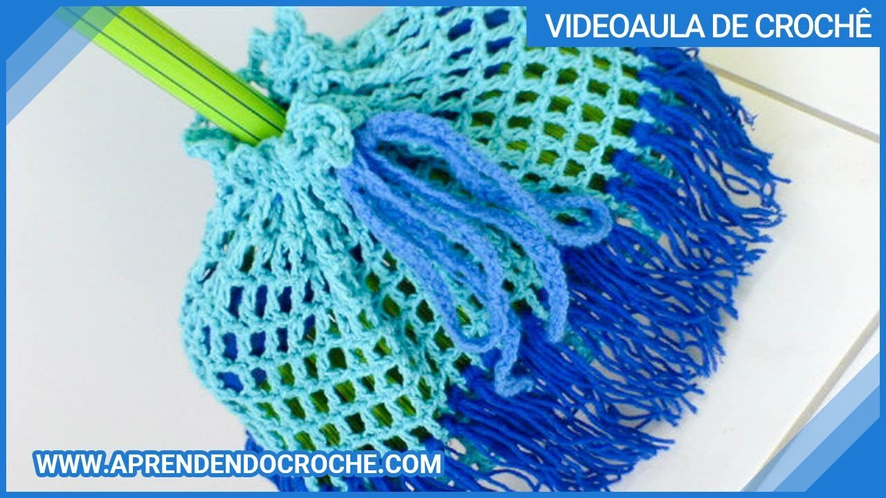 Capa para Vassoura Prática em Crochê