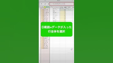 【エクセル】vlookup関数の解説！#shorts #excel