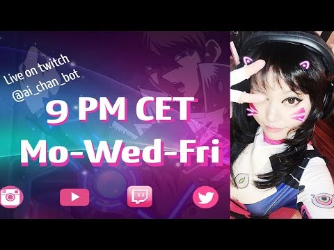 D.VA Cosplay Stream Highlights with Ai Chan Bot - Thank you for 500 Subs on YT