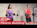 40 Min Arm Workout for Women & Men at Home with Weights for Mass - Muscle Building Bicep and Tricep