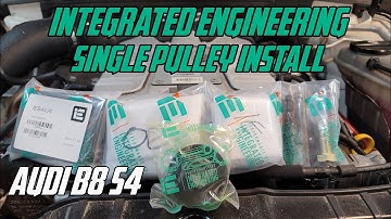 Audi B8 S4 - Integrated Engineering Stage 2 - Single Pulley Install