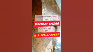 Wallpaper Installation at Bombay Bazar Gaya by A. R. Wallpapers Gaya