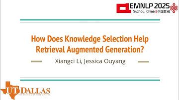 [Findings of EMNLP 2025] How Does Knowledge Selection Help Retrieval Augmented Generation?