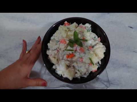 Chicken florida salad-Creamy salad recipes-Delicious salad recipes-All In One by Munaza Waqar