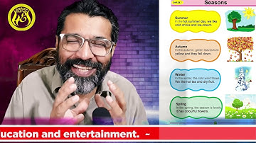 Class 1 Unit 26.1 Seasons  My English Book 1 English with Sindhi Meaning