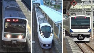 常磐線の湯本駅を発着してく特急ひたちE657系・普通E501系/E531系