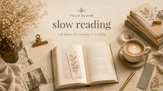 Deep focus for reading | soft piano and warm paper mood screenshot 3