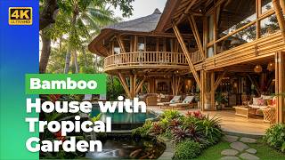 Bamboo House Design with Tropical Garden | Stunning Eco-Luxury Living Inspiration 2026 🌴
