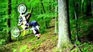 Tree backflip on dirtbike, first time