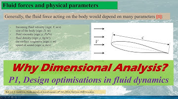 Why we need Dimensional Analysis, Part 1, Design optimisations in fluid dynamics