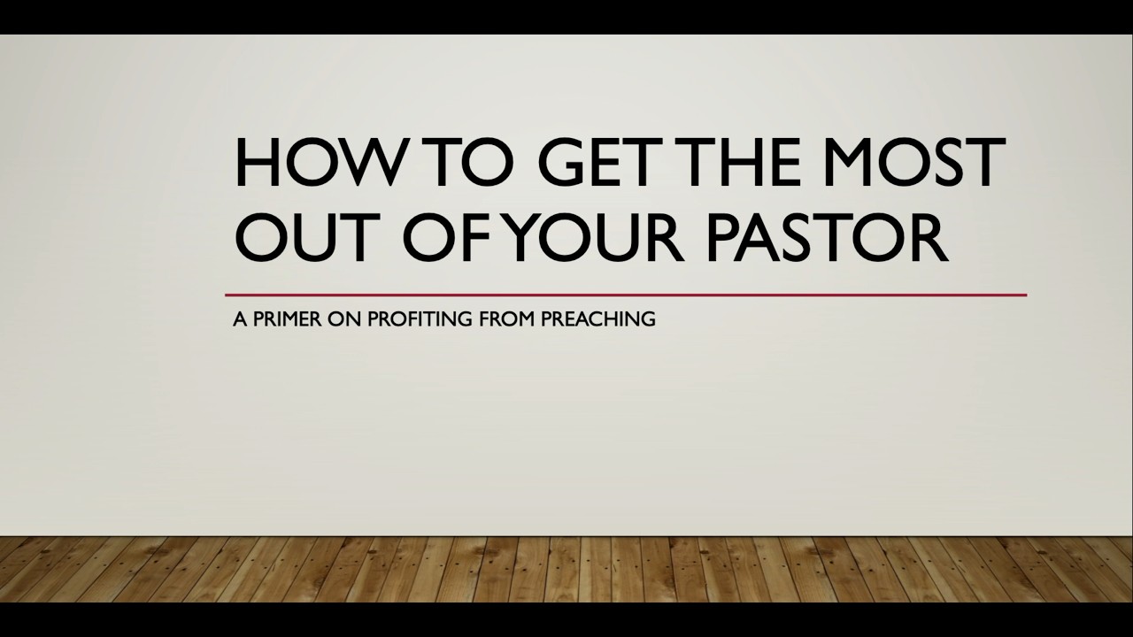 A Primer on Profiting from Preaching | Rev. Jeff Early