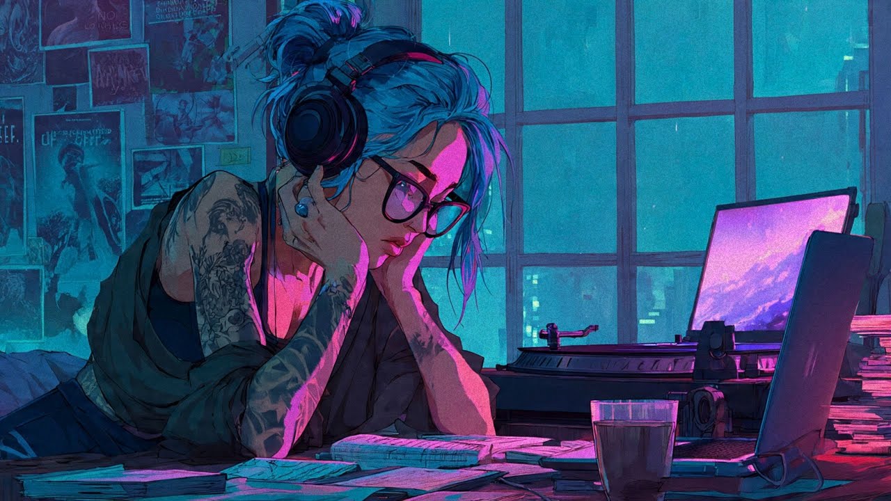 Vinyl Drift Haze — Lo-fi Chill Beats 30min | Study Sleep 🌙