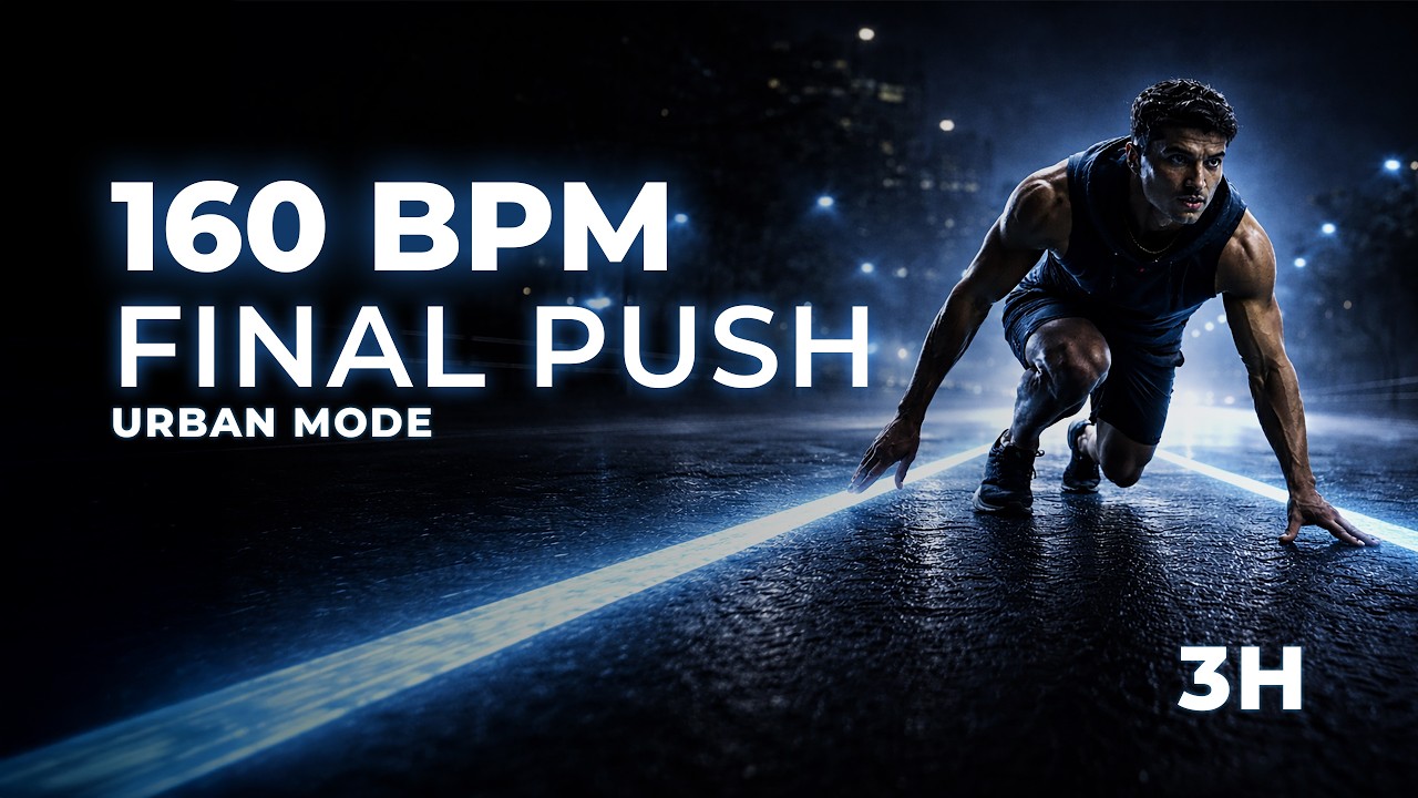 160 BPM Running Music | Urban Mode – Final Push Session (3H)