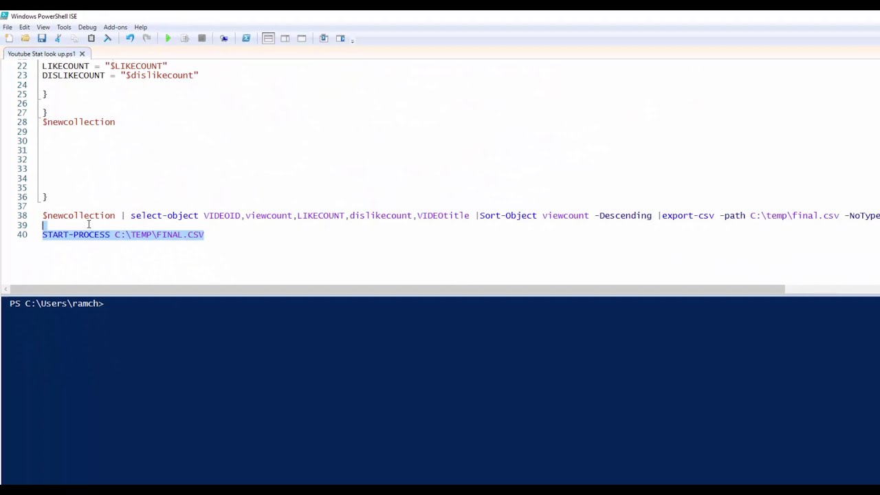Youtube Web Scrape | PowerShell example - YouTube