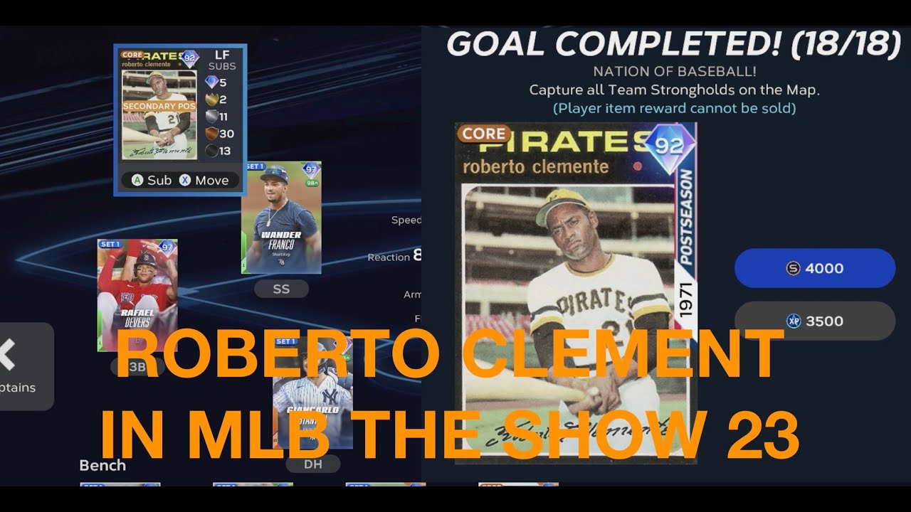 UNLOCKING DIAMOND ROBERTO CLEMENTE "MLB 23 THE SHOW CLEMENTE" 