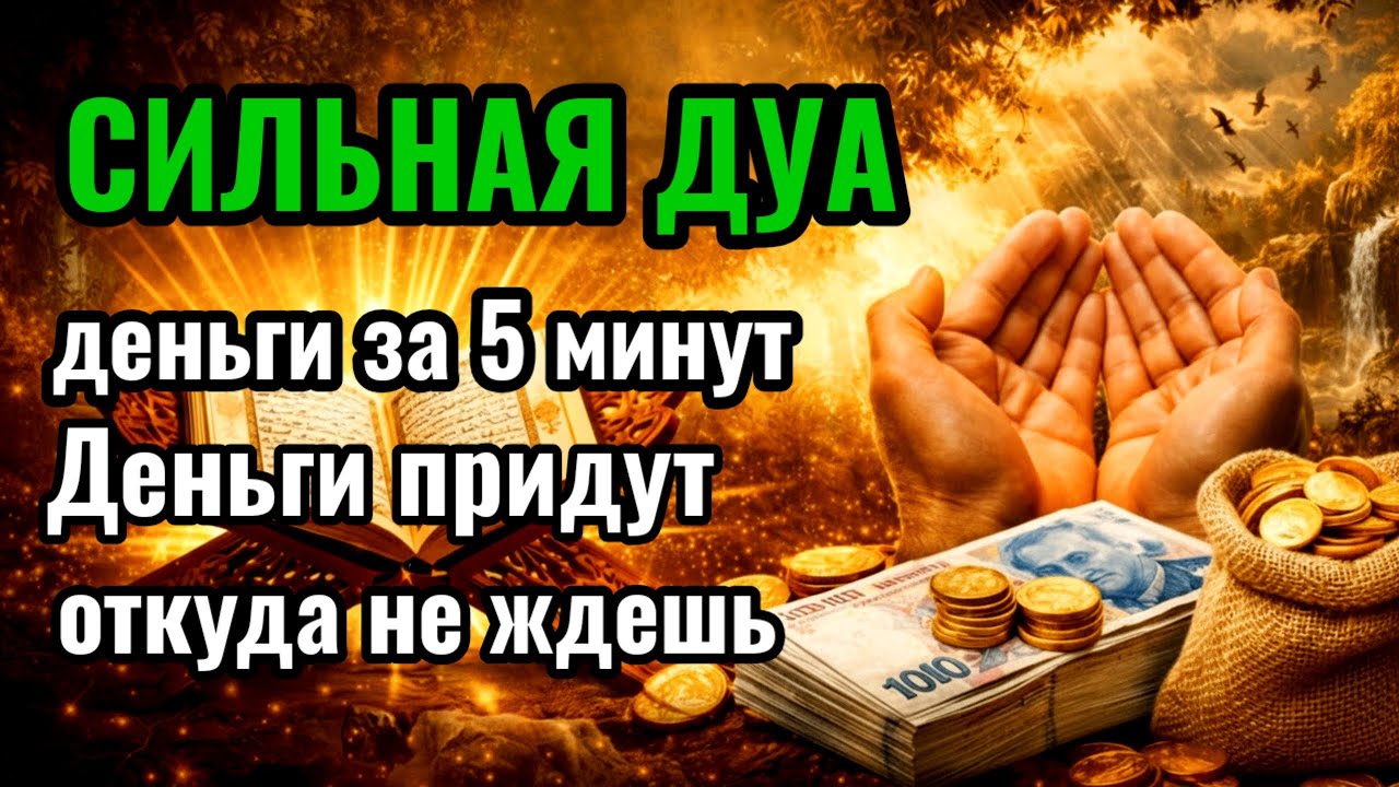 СИЛЬНАЯ ДУА💫Деньги придут откуда не ждешь#rizq#дуа 