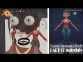 Создание персонажа в Blender. Накладываем материалы. Часть 27.