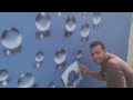 بقطعه كرتون اصنع بنفسك كرات الماء المجسمه  Wall painting bubbles   & Bolhas de água