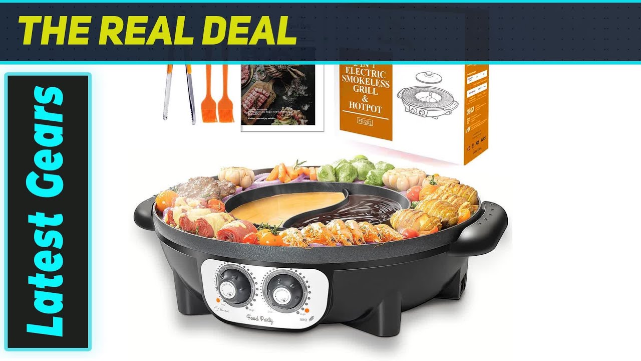 Food Party Hot Pot: The Ultimate 2-in-1 Cooking Experience - YouTube