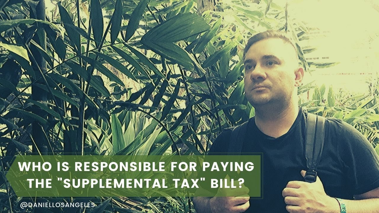 Who is responsible for paying the "supplemental tax" bill? YouTube