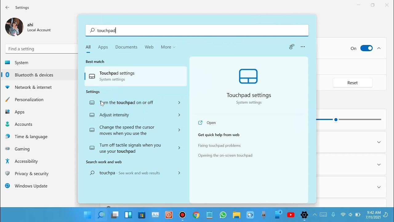 Cara mengatasi touchpad laptop tidak berfungsi windows 11 YouTube